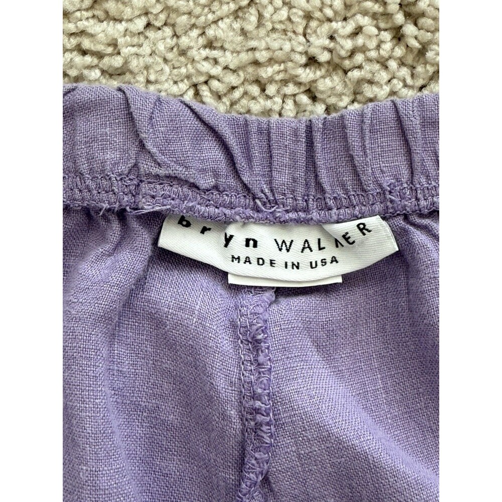 Bryn Walker Linen Lavender Women's Pants - Picture 3 of 8